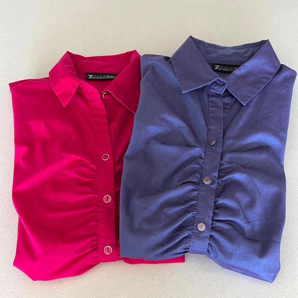 2 button down blouses - New York & Company - XS